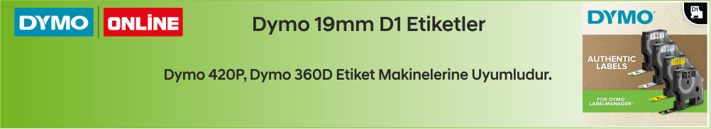 19mm - Dymo D1 Yedek Şeritler